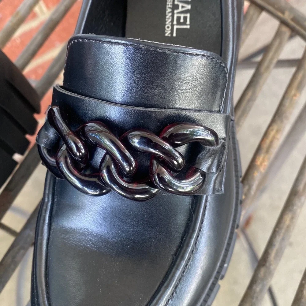Michael Shannon Emilia Loafers Shoes 6M‎  Black Chunky Platform Whimsigoth y2K